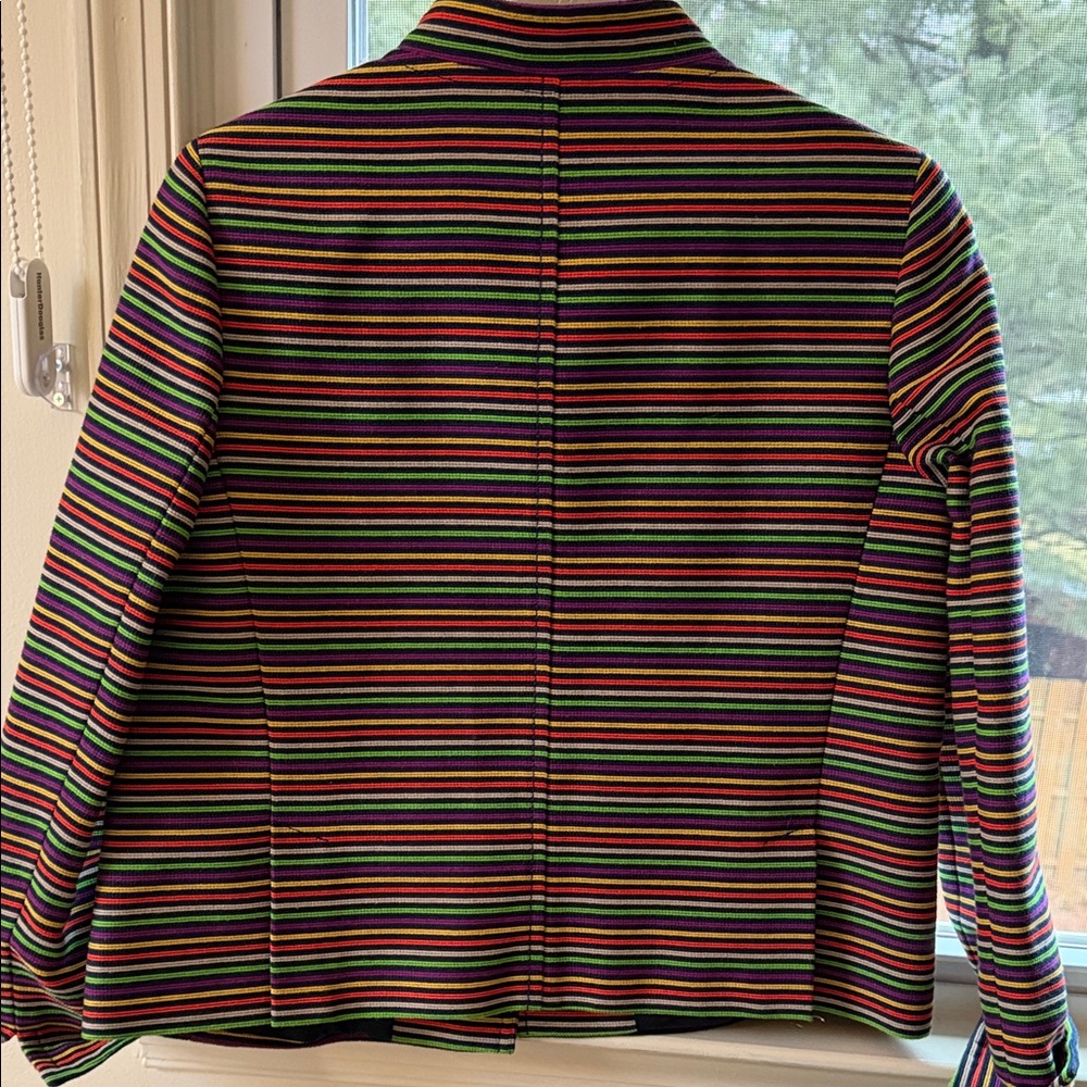 Talbots Vibrant Striped Women's Blazer - Picture 4 of 6